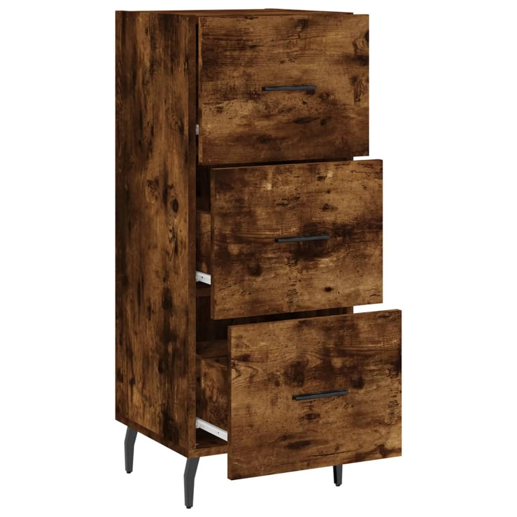Buffet credenza cassettiera armadio mobile contenitore organizer per cucina soggiorno salotto 34,5 x 34 x 90 cm legno ingegnerizzato marrone 02_0030900