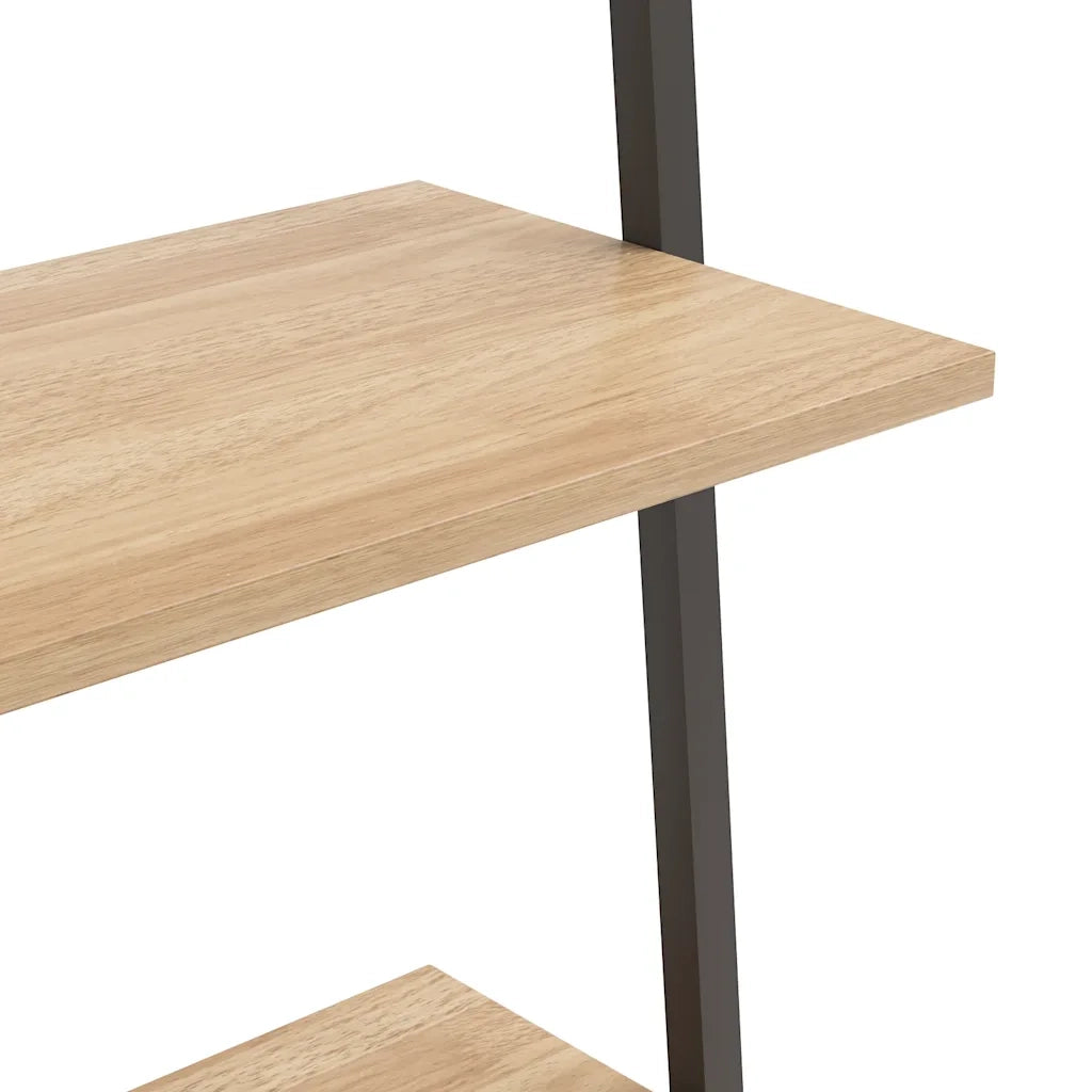 Scaffale Pendente 5 Ripiani Marrone Chiaro e Nero 64x34x185,5cm CFW2476675