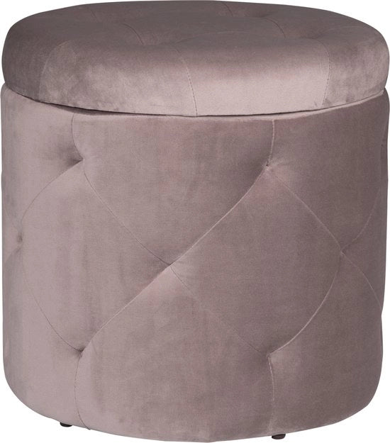 Poltrona a forma rotonda con spazio di stoccaggio - 39,5 x 39,5 x 40 cm