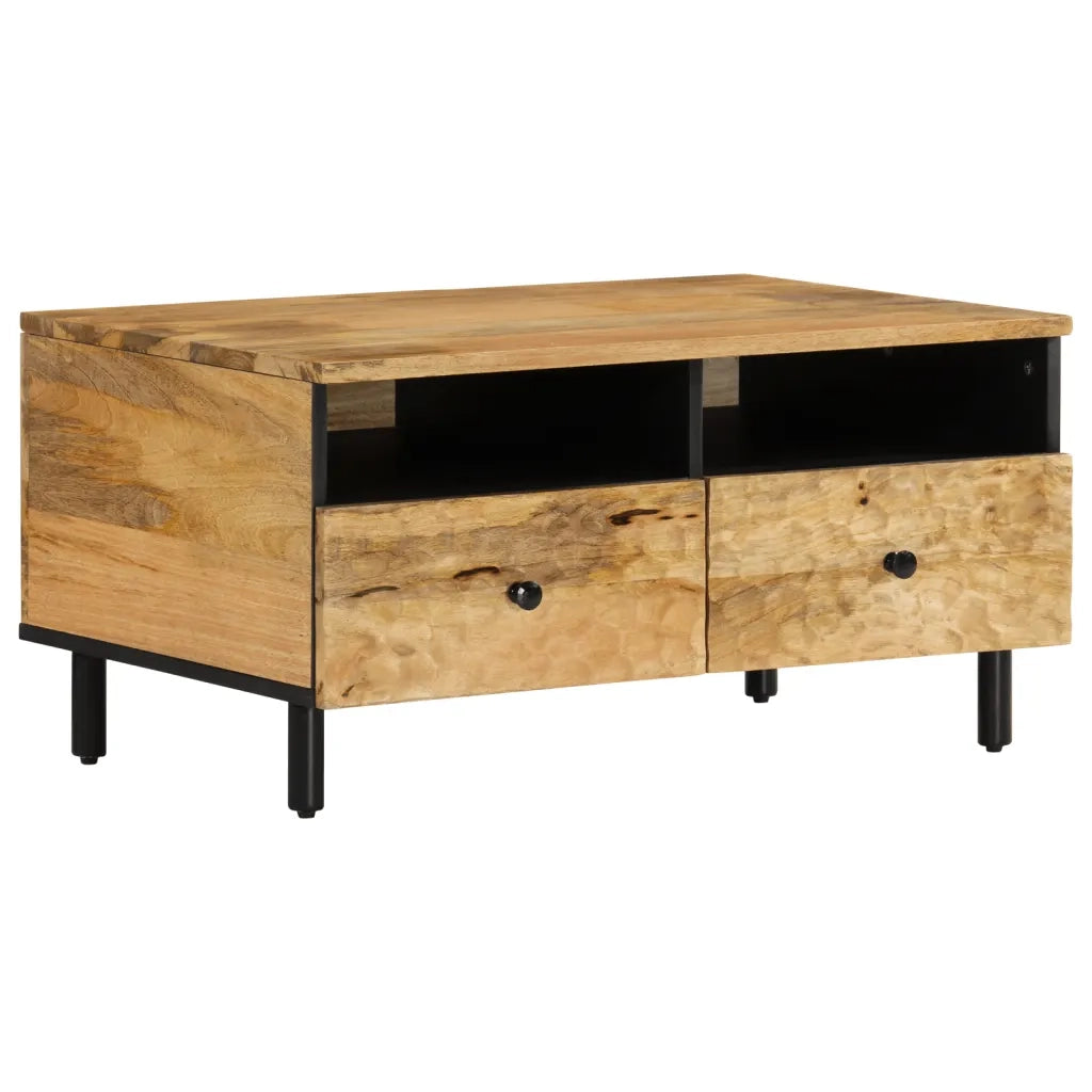 Tavolino da Salotto 80x54x40 cm in Legno Massello di Mango 356904