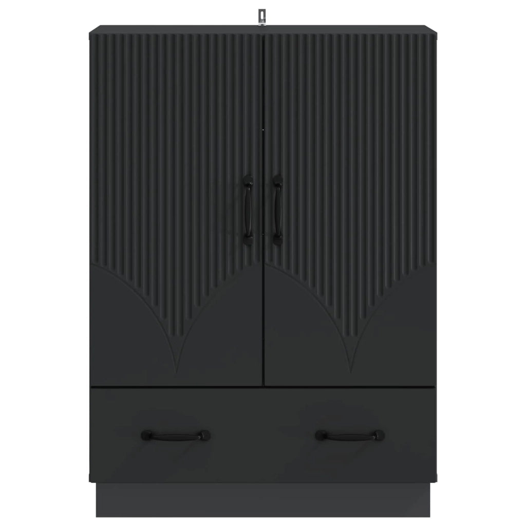 Credenza Nero 66 x 34,5 x 92 cm Legno ingegnerizzato 895356