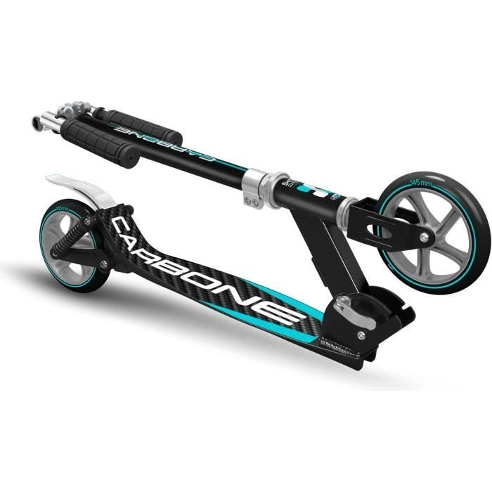 Monopattino pieghevole regolabile con doppia sospensione 145mm - SKIDS CONTROL CARBON - JK525145