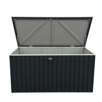 Baule Porta Attrezzi da Esterno 1450 Litri in Acciaio Zincato Antracite