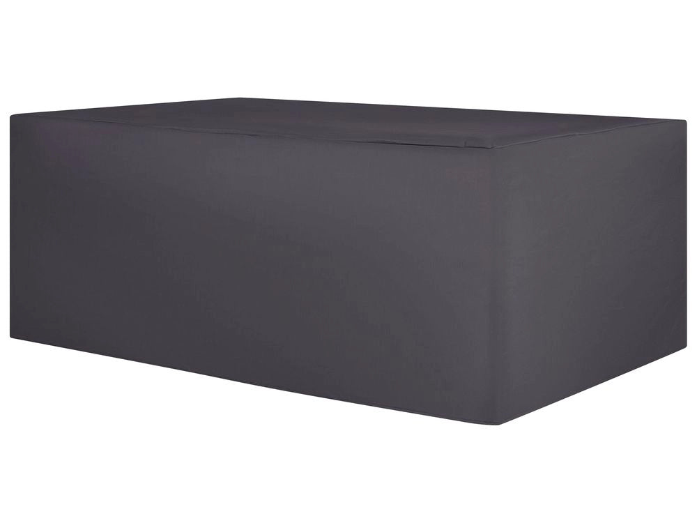 Copertura per mobili da giardino Tessuto rivestito in PVC nero 255 x 180 x 70 cm