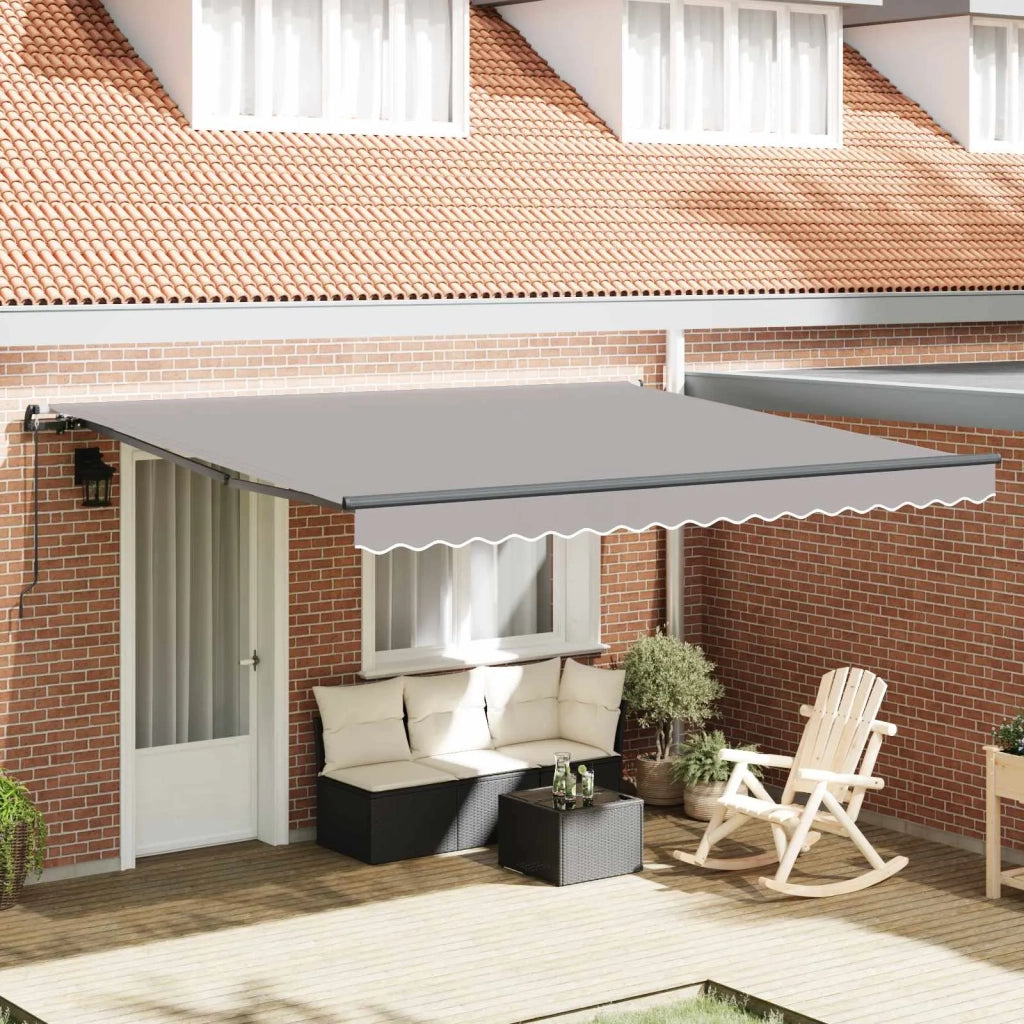 Tenda da Sole | Tenda Retrattile Grigio chiaro 400 ¡Á 350 cm