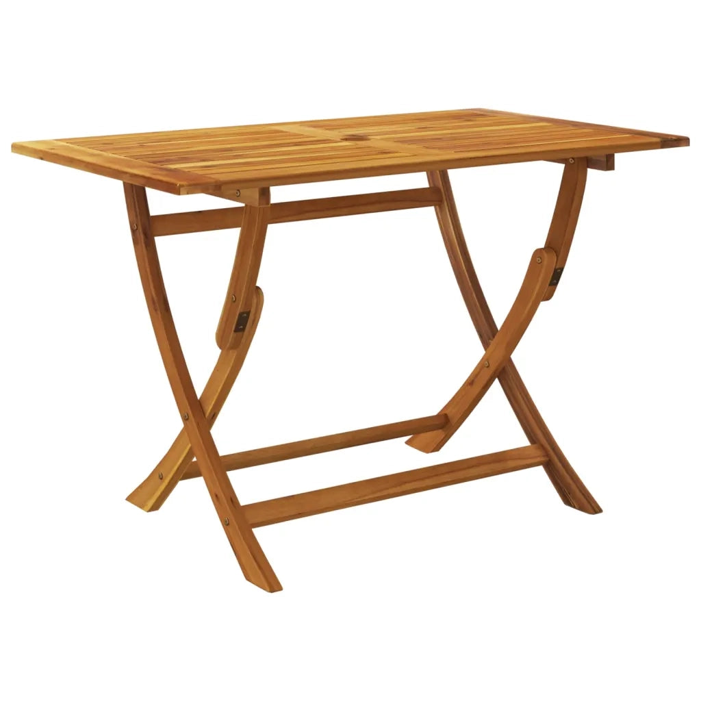 Set da Pranzo da Giardino 7 pz Pieghevole in Massello di Acacia cod mxl 47529
