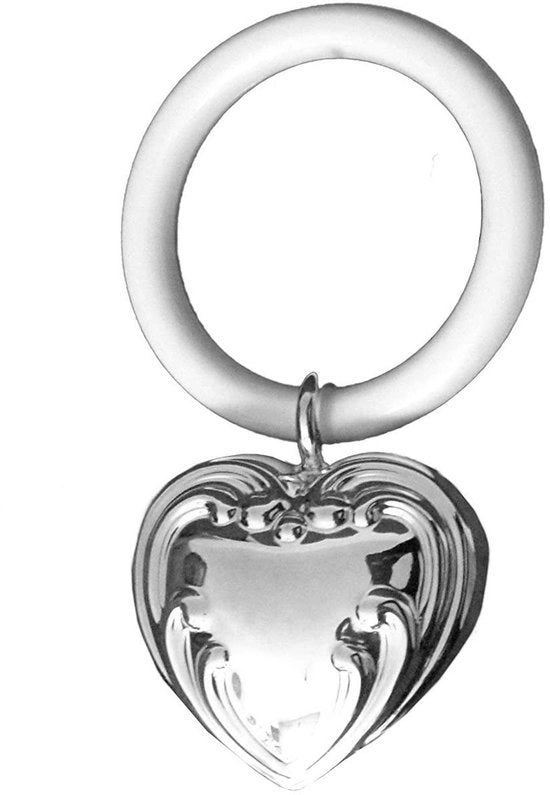 Collana a forma di cuore in argento sterling 925 - stile barocco - con grappolo di uva - regalo per bambini - ricordo indimenticabile - regalo per bambini