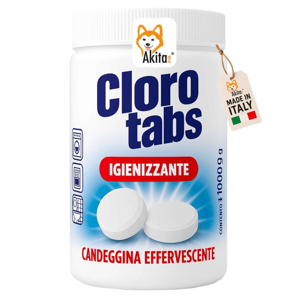 Akitaink Cloro Tabs 1kg Pastiglie Multiuso Candeggina