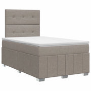 Letto box spring con materasso Tortora 120 x 190 cm Tessuto 3454096