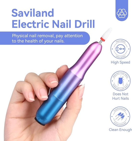 Vijilatrice elettrica per unghie - senza unghie - manicure - pedicure - anche per unghie in gel - cura unghie perfetta