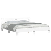 Giroletto con Testiera e LED Bianco 180x200 cmcod mxl 86028