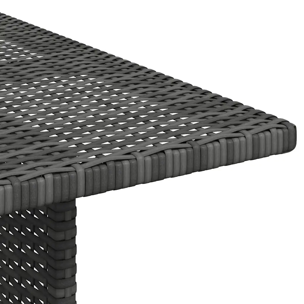 Tavolo da Pranzo da Giardino Grigio 110x70x65 cm in Polyrattan 313497