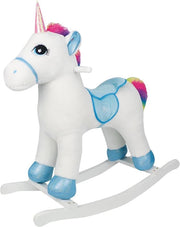 MY VIP - CAVALLO UNICORNO FANTASY  A DONDOLO 
CON SUONI E OCCHI RICAMATI