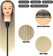 Capelli Finte Oefenhoofd Kappershoofd - Oefenpop Kapper - Oefenhoofd Capelli Realistici