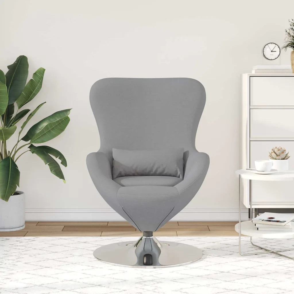Divano Sedia-Poltrona uovo Grigio chiaro 63 x 73 x 90 cm Tessuto 649961