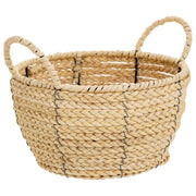 Cesto in fibra naturale e corda di carta marrone D27x15/20,5