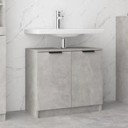Mobile Bagno Grigio Cemento 64,5x33,5x59cm in Legno Multistrato cod mxl 40673
