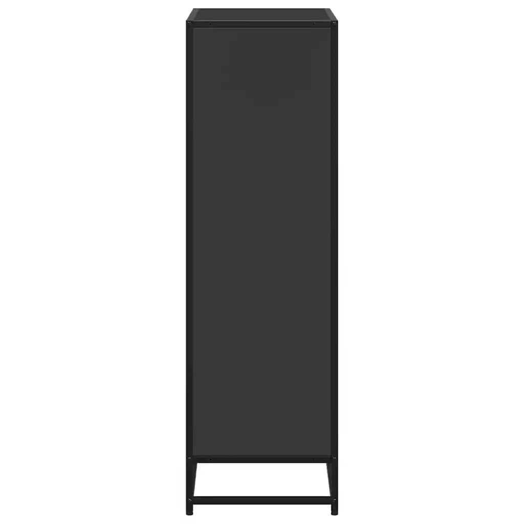 Libreria Nera 65,5x33x107,5 cm in Legno Multistrato 849159