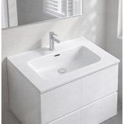 Lavabo consolle da appoggio LAV9060S in ceramica 1 vasca 61x46.5 cm. bianco lucido