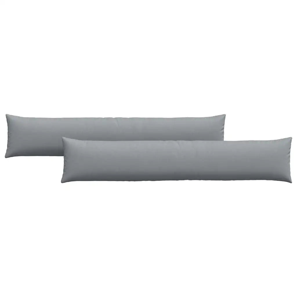 Cuscini da Divano 2 pcs Grigio chiaro 200 x 40 cm Tessuto