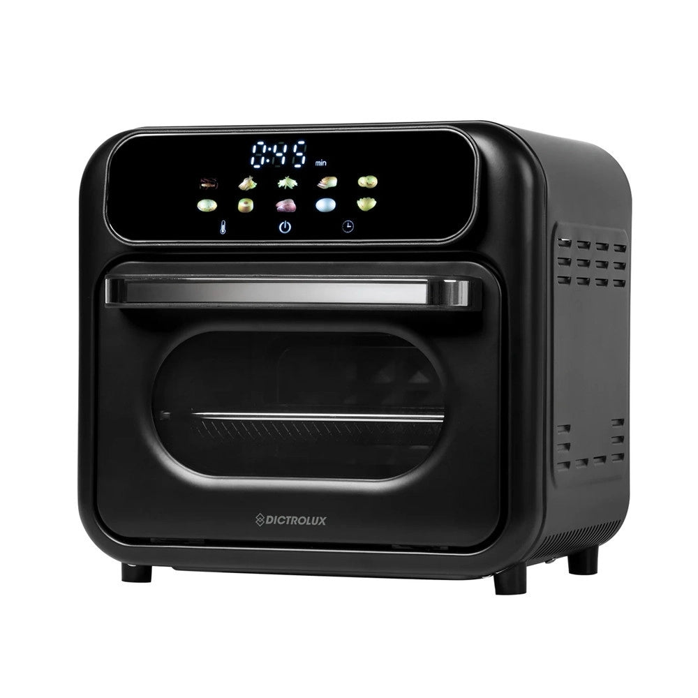 Trade Shop - Forno Friggitrice Ad Aria Multifunzione 870w 10lt Con Display Touch Led Luce 10 Programmi -