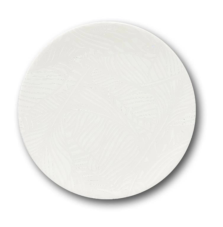 Set 12 Piatti da Tavola Piani Breath Bianco in Porcellana 26 cm Saturnia