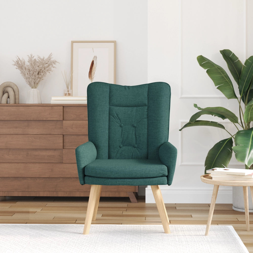 Sedia Rilassante  Verde Scuro in Tessuto