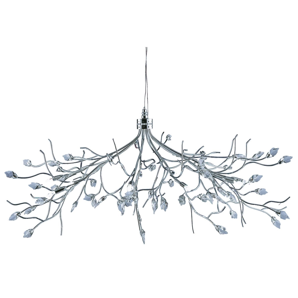 Astbury 8Lt Pendant - Metallo cromato e vetro acidato