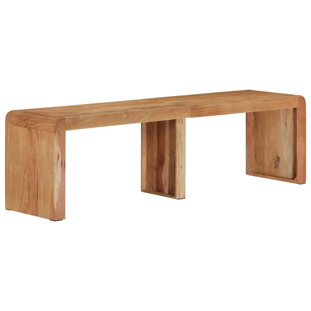 Panca-Sgabello 160x38x45 cm in Legno Massello di Acacia