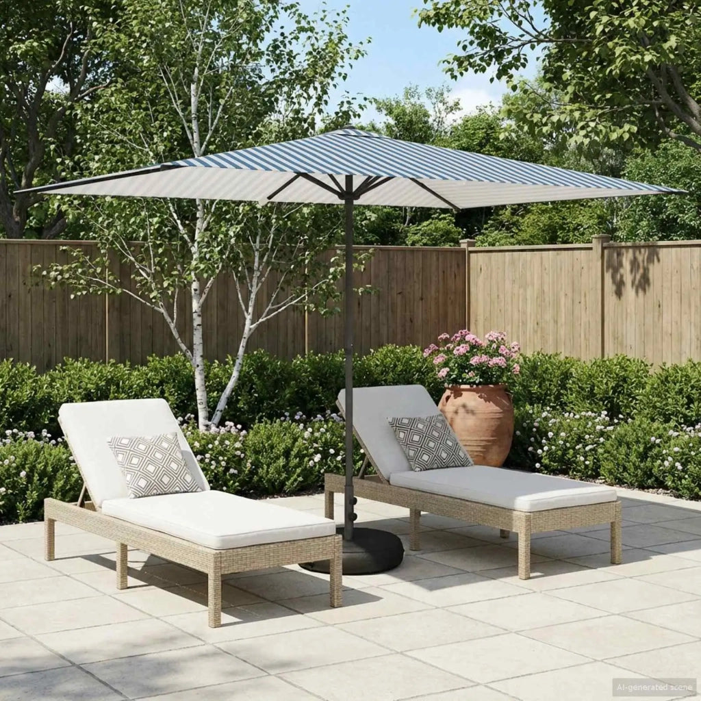 Ombrello da giardino 200 x 300 cm Poliestere Rettangolare 42036212