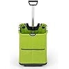 Carrello spesa, Trolley per la spesa pieghevole 50 L con Tasche, Ruote e Manomobile Telescopica, Borsa con Ruote, 35 kg