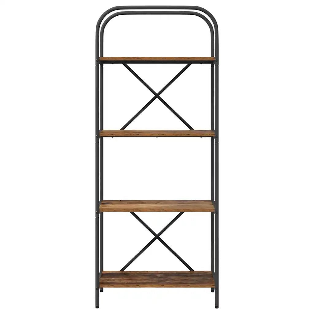 Libreria-Scaffale per Libri-Mobile di Stoccaggio Legno vecchio 60 x 30 x 146 cm Legno multistrato 138169