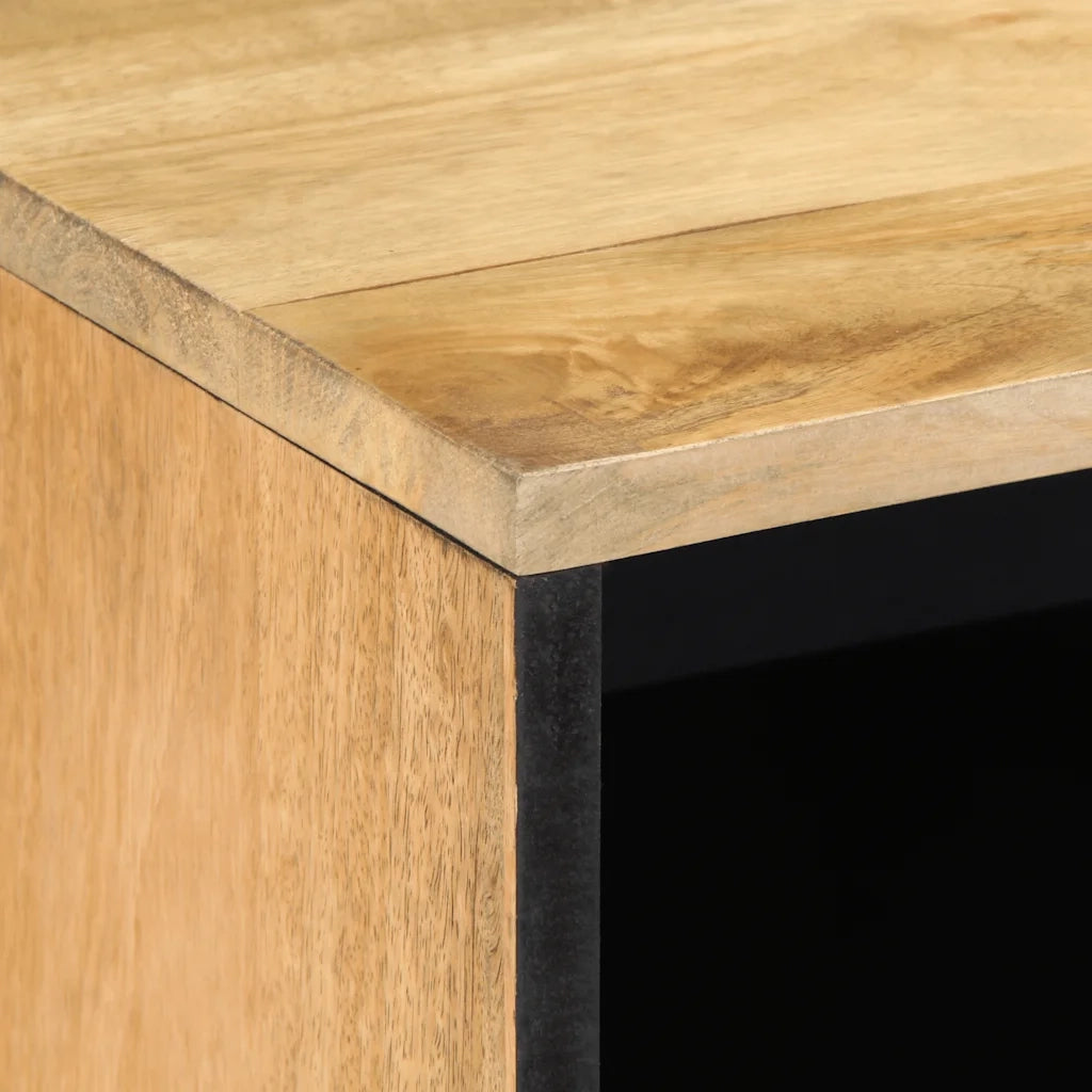 Mobile Porta TV-Mobile per TV-Credenza TV Marrone 80x31,5x46cm in Legno Massello di Mango