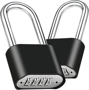 Due combinatrici, combinatrici robuste a quattro cifre, combinatrici per porte esterne idroresistenti, adatte per cancelli, armadi, capanne, palestre, serrature (2, maniglie lunghe).
