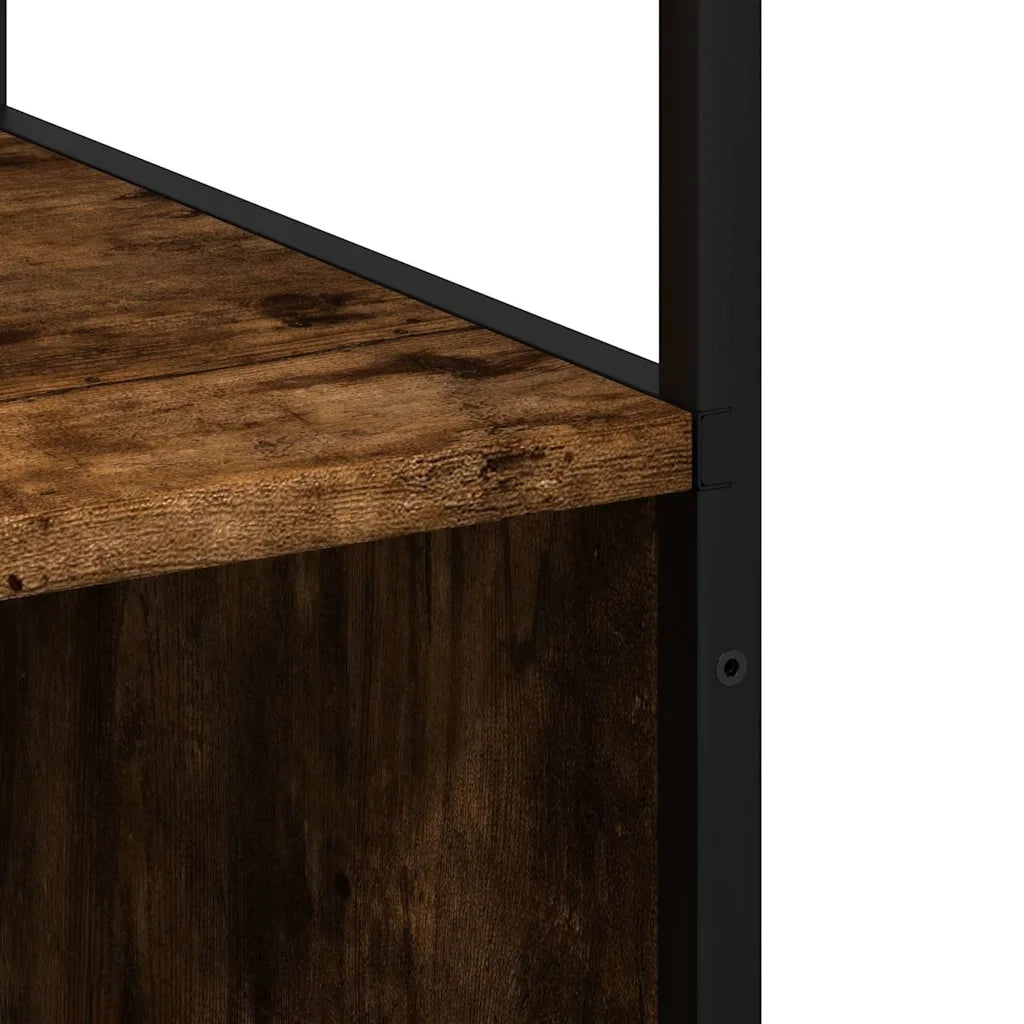 Armadietto Bagno Rovere Fumo 35x37,5x166cm in Legno Multistrato