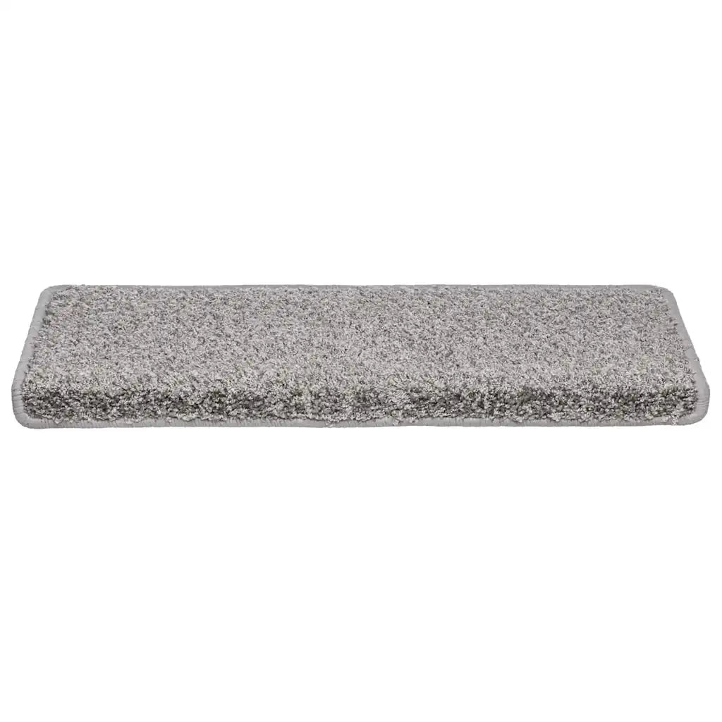 Tappetini per scale 30 pz 65x21x4 cm Grigio Bordo rettangolare 3365825
