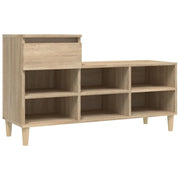 Scarpiera Sonoma in rovere 102 x 36 x 60 cm con cassetto salvaspazio stile moderno legno composito beige 02_0048445