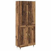 Credenza | Madia | Buffet da pranzo | Armadio da pranzo Legno vecchio 69,5 x 34 x 180 cm Legno multistrato