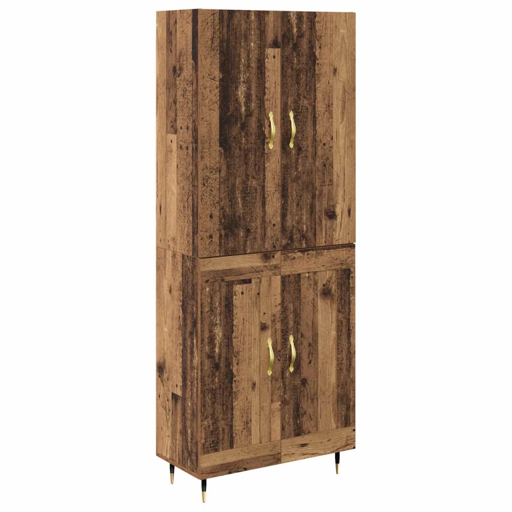 Credenza | Madia | Buffet da pranzo | Armadio da pranzo Legno vecchio 69,5 x 34 x 180 cm Legno multistrato