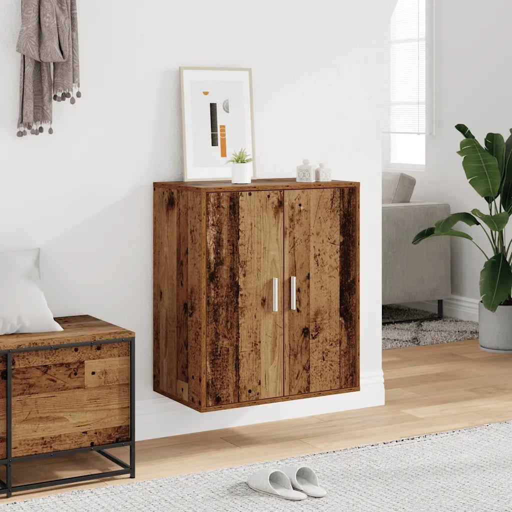 vidaXL Scarpiera Legno Vecchio 60x35x70 cm in Legno Multistrato