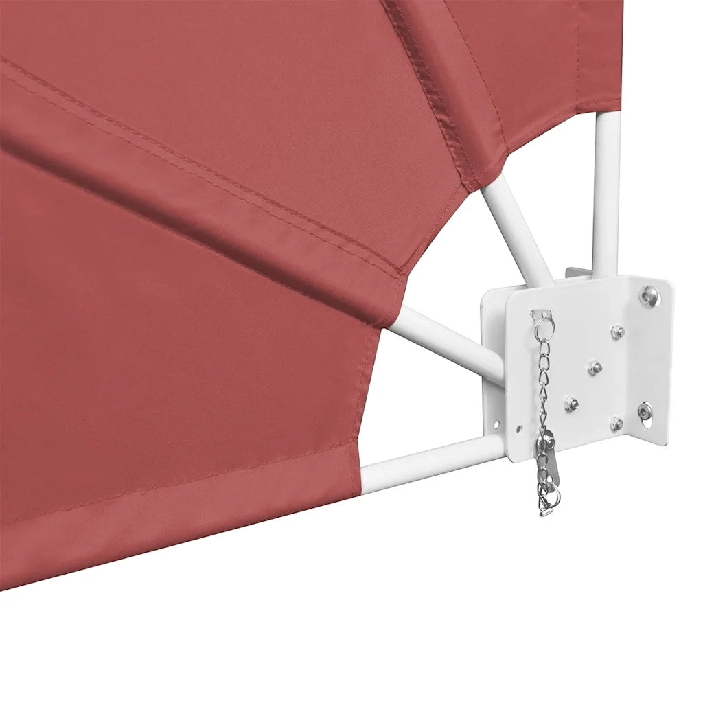 Tenda Laterale per Balcone Pieghevole Terracotta 210x210 cm