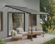 Pergola Sierra Addossata in Alluminio   3X3 m Grigio