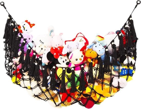 Organizzatore di Divani per Animali di Peluche con Rete e Corda Macramè per Decorazione Boho.
