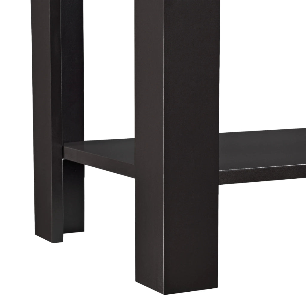 Tavolino da caffè tavolino laterale mobile contenitore MDF 61,3 cm marrone scuro 03_0006151