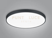 WACO PLAFONIERA LED 102W 12400lm, 2300+3000+4000K DIMMERABILE METALLO NERO CON INTERRUTTORE PER VARIAZIONE TEMPERATURA DI COLORE LED D. 75CM