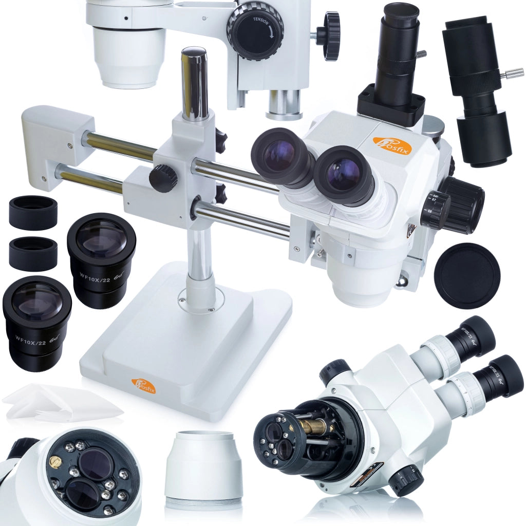 Mikroscopio Stereoscopico Trinoculare Andromeda Pro MSAP-T-SDMS1 – Alta Qualità Ottica, Zoom 6.7x-45x