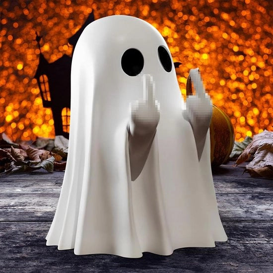 Figura di Halloween, Decorazione di Halloween in Ceramica, Immagine Spettrale di Halloween, Immagine Spettrale, Decorazione per Ufficio Ornamenti Decorazione da Tavolo Decorazione Esterna Interna - 8.5x6.5CM