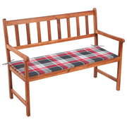 Panca da Giardino con Cuscino 120 cm in Massello di Acacia 3063781
