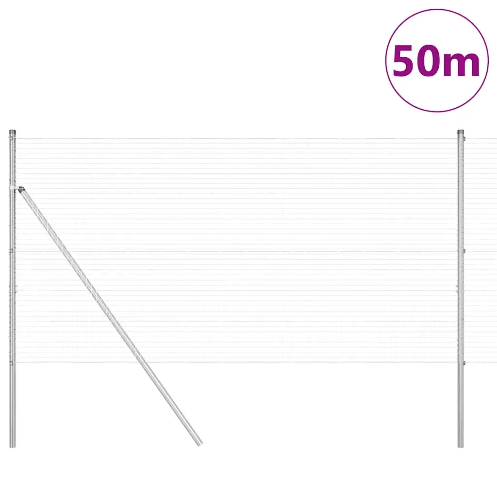 Palo della recinzione Argento 50 x 1 m (rete da 25 x 25 mm)