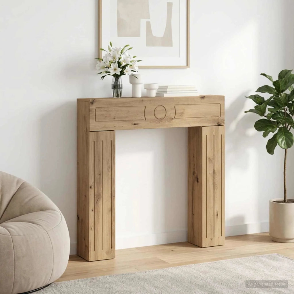 Cornice per camino Rovere Artigianale 102 x 18 x 100,5 cm 8006614